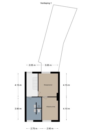 Floorplan - Klaasvelderweg 7, 6295 AG Lemiers